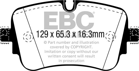 EBC Brakes DP42299R - Set placute frana,frana disc aaoparts.ro