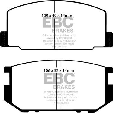 EBC Brakes DP532 - Set placute frana,frana disc aaoparts.ro
