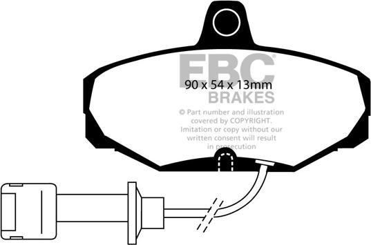 EBC Brakes DP571 - Set placute frana,frana disc aaoparts.ro