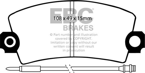 EBC Brakes DP651 - Set placute frana,frana disc aaoparts.ro