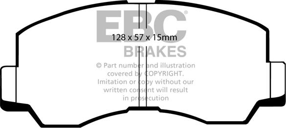 EBC Brakes DP667 - Set placute frana,frana disc aaoparts.ro