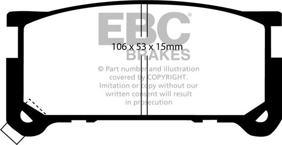 EBC Brakes DP615 - Set placute frana,frana disc aaoparts.ro