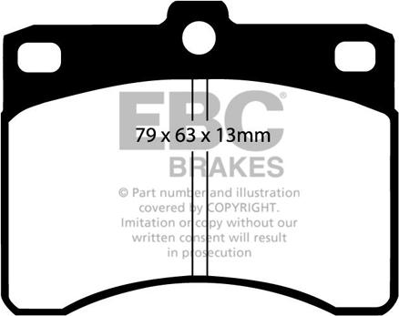 EBC Brakes DP685 - Set placute frana,frana disc aaoparts.ro