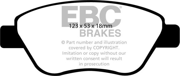 EBC Brakes DP1965 - Set placute frana,frana disc aaoparts.ro