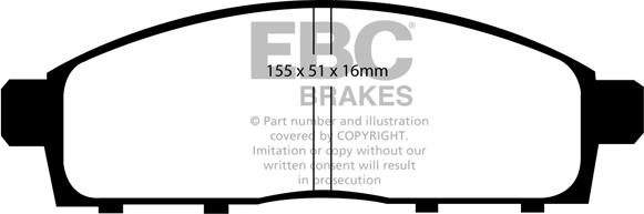 EBC Brakes DP61963 - Set placute frana,frana disc aaoparts.ro