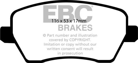 EBC Brakes DP1903 - Set placute frana,frana disc aaoparts.ro
