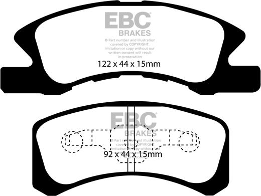 EBC Brakes DP1915 - Set placute frana,frana disc aaoparts.ro