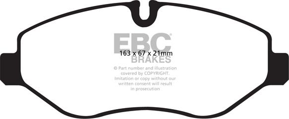 EBC Brakes DP1980 - Set placute frana,frana disc aaoparts.ro