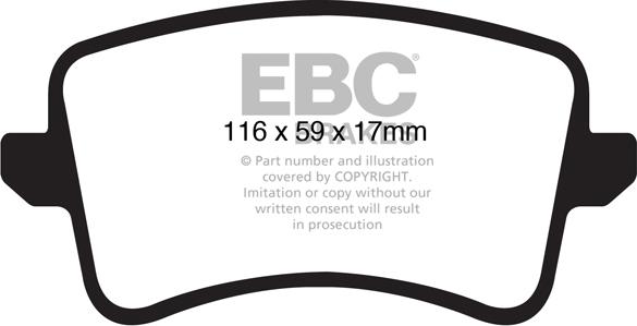 EBC Brakes DP1988 - Set placute frana,frana disc aaoparts.ro