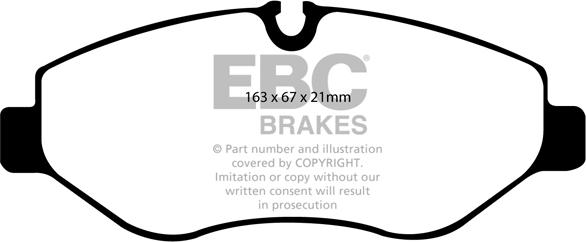 EBC Brakes DP61926 - Set placute frana,frana disc aaoparts.ro