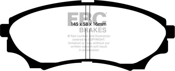 EBC Brakes DP1921 - Set placute frana,frana disc aaoparts.ro
