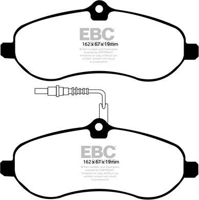 EBC Brakes DP1970 - Set placute frana,frana disc aaoparts.ro