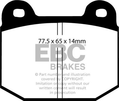 EBC Brakes DP1972 - Set placute frana,frana disc aaoparts.ro