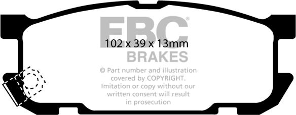 EBC Brakes DP1453 - Set placute frana,frana disc aaoparts.ro
