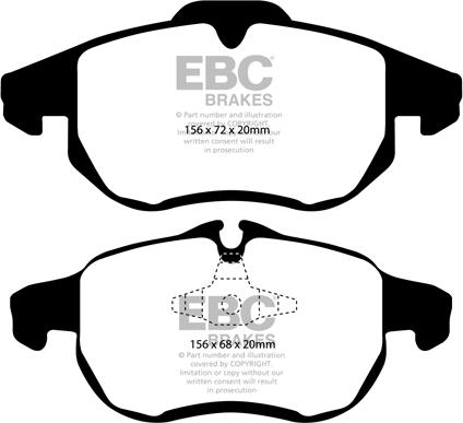 EBC Brakes DP1414 - Set placute frana,frana disc aaoparts.ro