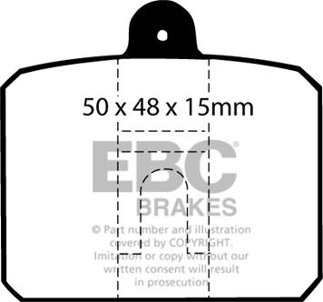 EBC Brakes DP159 - Set placute frana,frana disc aaoparts.ro