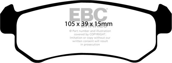EBC Brakes DP1548 - Set placute frana,frana disc aaoparts.ro