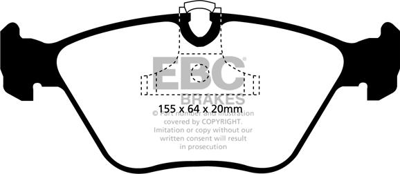 EBC Brakes DP81552RP1 - Set placute frana de performanta aaoparts.ro