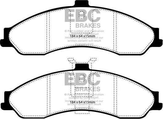 EBC Brakes DP31505C - Set placute frana,frana disc aaoparts.ro