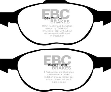 EBC Brakes DP1524 - Set placute frana,frana disc aaoparts.ro