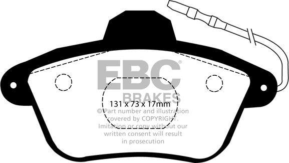 EBC Brakes DP1526 - Set placute frana,frana disc aaoparts.ro