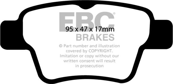 EBC Brakes DP1575 - Set placute frana,frana disc aaoparts.ro