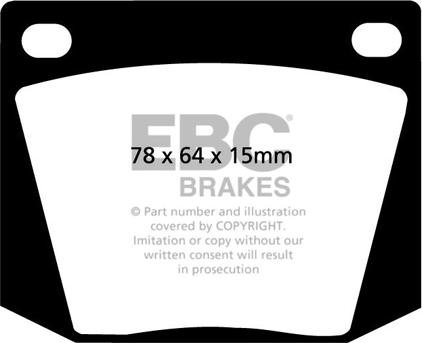 EBC Brakes DP169 - Set placute frana,frana disc aaoparts.ro