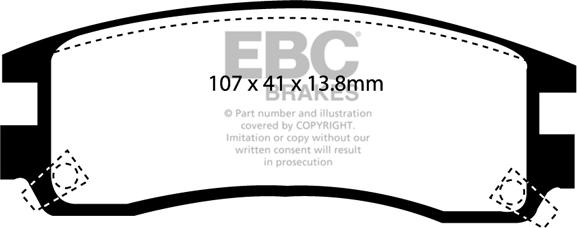 EBC Brakes DP31609C - Set placute frana,frana disc aaoparts.ro