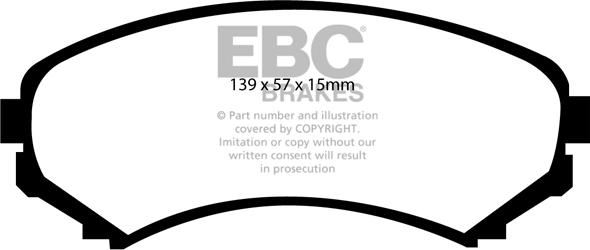 EBC Brakes DP1619 - Set placute frana,frana disc aaoparts.ro
