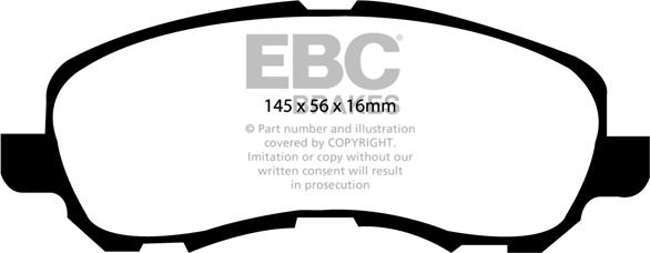 EBC Brakes DP1614 - Set placute frana,frana disc aaoparts.ro