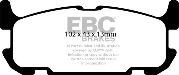 EBC Brakes DP1685 - Set placute frana,frana disc aaoparts.ro