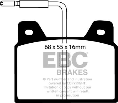 EBC Brakes DP163 - Set placute frana,frana disc aaoparts.ro