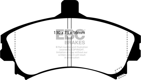EBC Brakes DP1045 - Set placute frana,frana disc aaoparts.ro