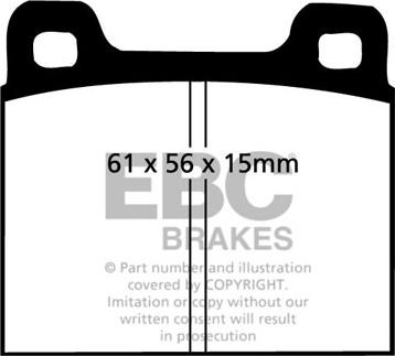 EBC Brakes DP104 - Set placute frana,frana disc aaoparts.ro
