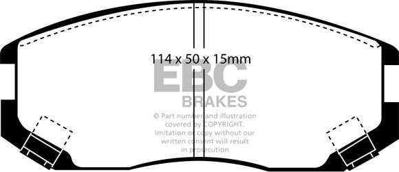 EBC Brakes DP21063 - Set placute frana,frana disc aaoparts.ro