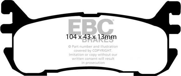 EBC Brakes DP1003 - Set placute frana,frana disc aaoparts.ro