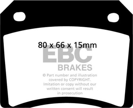 EBC Brakes DP101 - Set placute frana,frana disc aaoparts.ro
