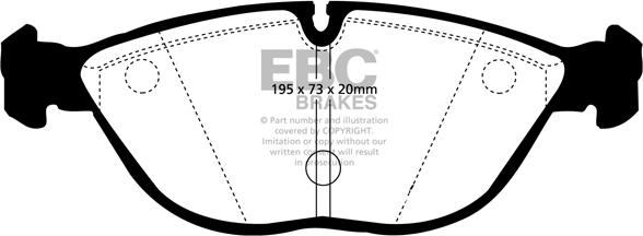 EBC Brakes DP41035R - Set placute frana,frana disc aaoparts.ro