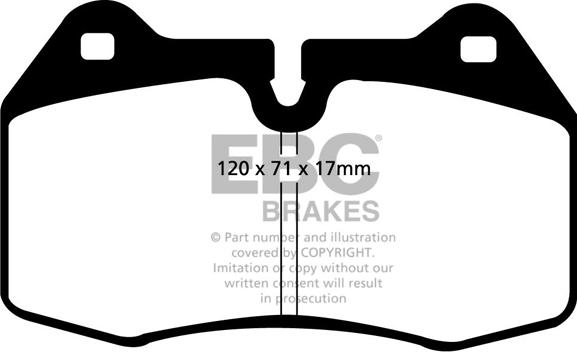 EBC Brakes DP81032RP1 - Set placute frana de performanta aaoparts.ro