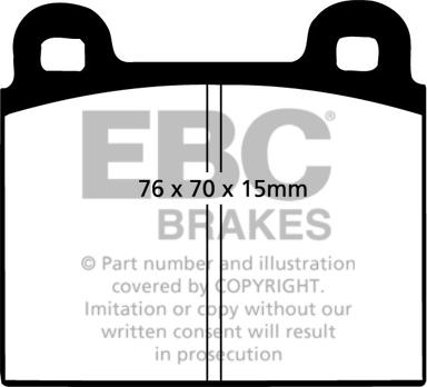 EBC Brakes DP103 - Set placute frana,frana disc aaoparts.ro