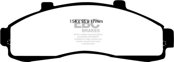 EBC Brakes DP1199 - Set placute frana,frana disc aaoparts.ro