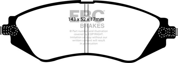 EBC Brakes DP1196 - Set placute frana,frana disc aaoparts.ro