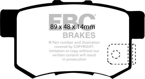 EBC Brakes DP1193 - Set placute frana,frana disc aaoparts.ro