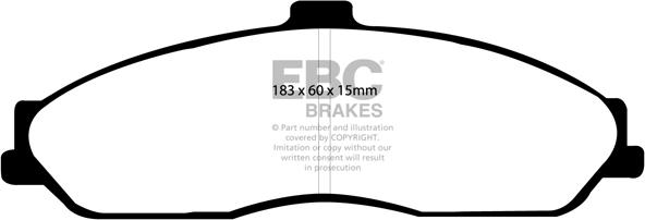 EBC Brakes DP31162C - Set placute frana,frana disc aaoparts.ro