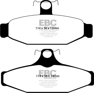 EBC Brakes DP1167 - Set placute frana,frana disc aaoparts.ro