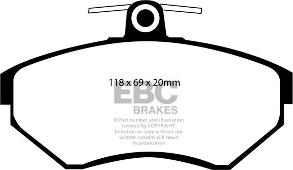 EBC Brakes DP1113 - Set placute frana,frana disc aaoparts.ro