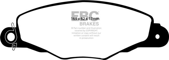 EBC Brakes DP1188 - Set placute frana,frana disc aaoparts.ro