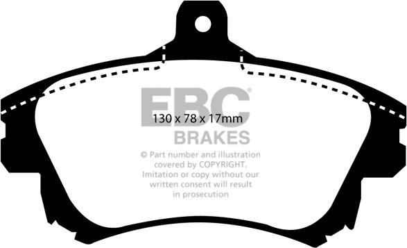 EBC Brakes DP1139 - Set placute frana,frana disc aaoparts.ro