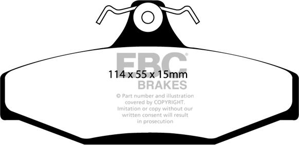 EBC Brakes DP1132 - Set placute frana,frana disc aaoparts.ro