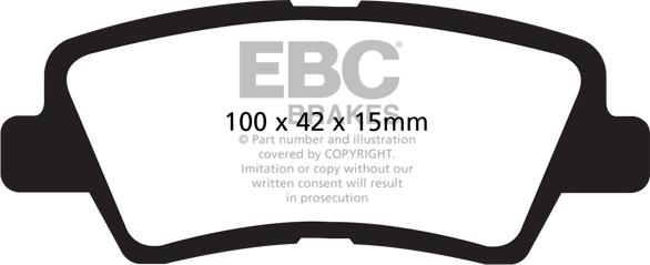 EBC Brakes DP1875 - Set placute frana,frana disc aaoparts.ro